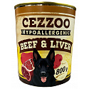 CEZZOO Hypoallergenic Marha és Máj 800g Mennyiség: 7 + 1 ingyen
