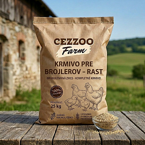 CEZZOO FARM brojler takarmány - növekedés granulált keverék 25kg