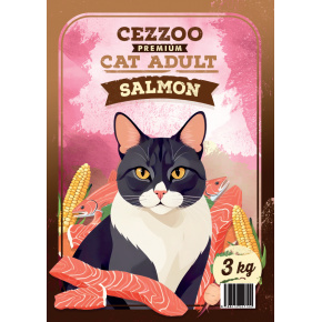 CEZZOO Premium Macska Felnőtt Lazac 3kg