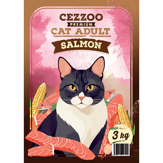 CEZZOO Premium Macska Felnőtt Lazac 3kg