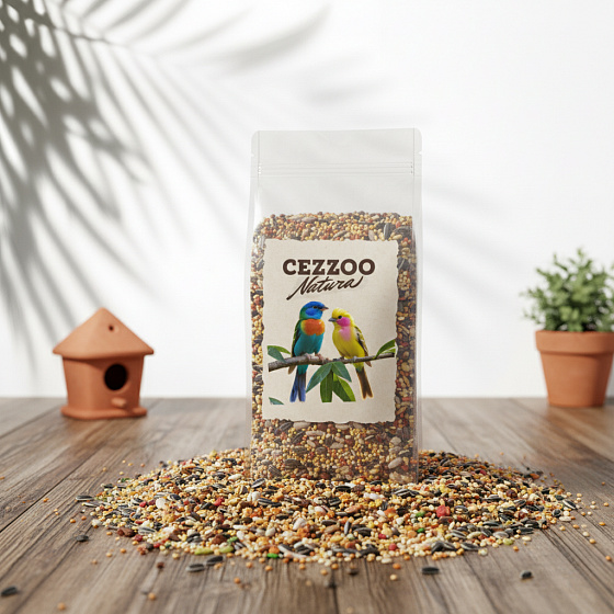 CEZZOO Natura Premium Kis és közepes papagáj 1kg