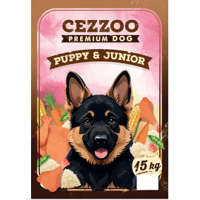 CEZZOO Prémium Kutyakölyök & Junior 3kg