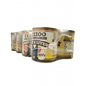 CEZZOO Hypoallergenic Marha és Máj 800g Mennyiség: 7 + 1 ingyen